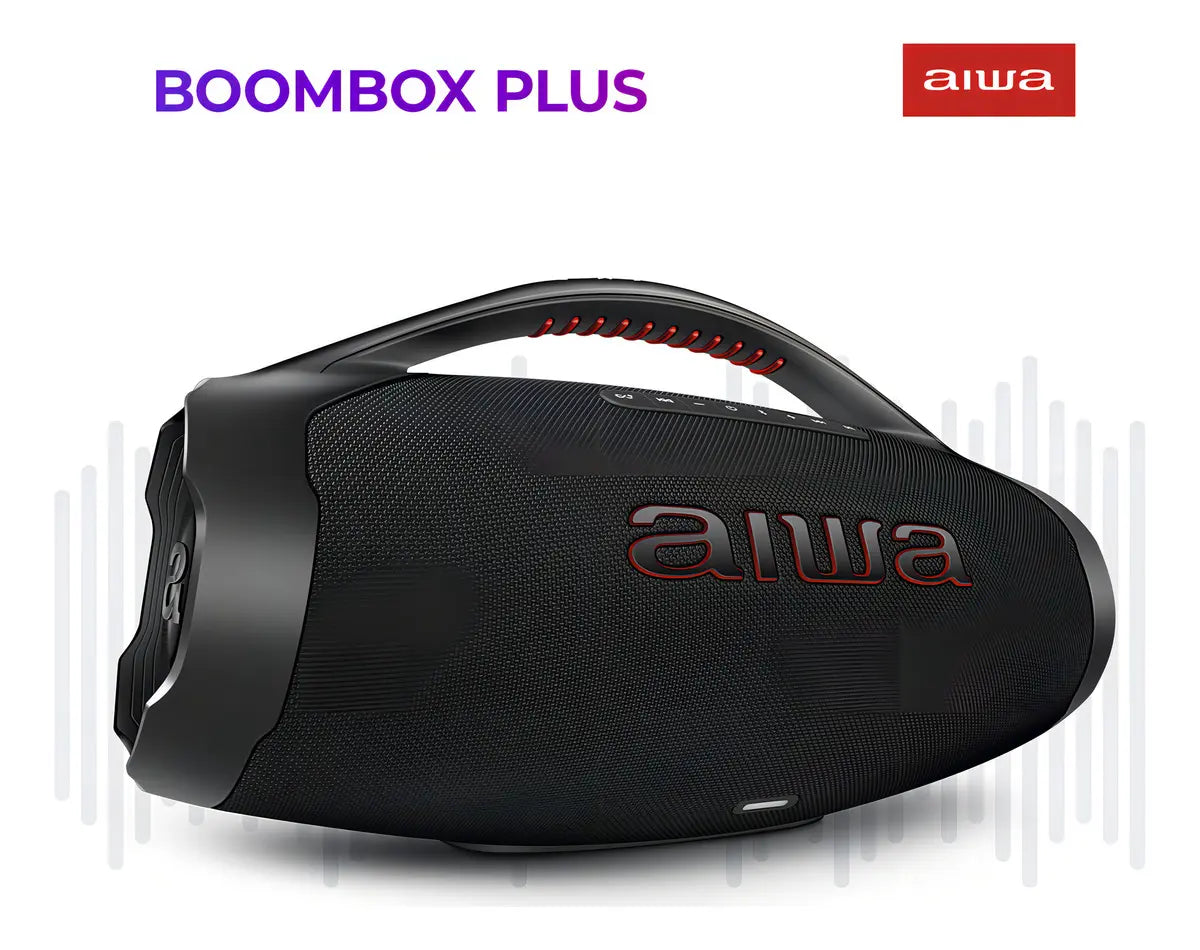 Caixa De Som Boombox Aiwa AWS-BBS-01B 200w IP66 30hs De Bateria Cor Preto - Image 2