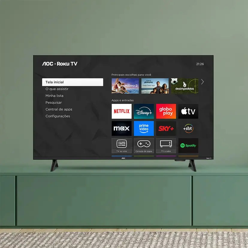 Smart Tv 43 Aoc Led Roku Full Hd Wi-fi 60hz Hdmi Usb 43s5155/78g - Image 6