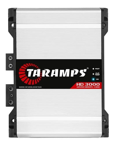 Imagem 1 de 7 de Módulo Amplificador Taramps Hd3000 3000w Rms 1 Canal 4 Ohms Cor Branco