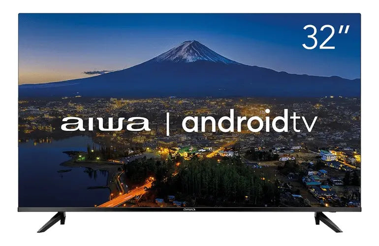 Smart TV AIWA 32” Android HD Borda Ultrafina HDR10 Dolby Áudio AWS-TV-32-BL-02-A - Image 1
