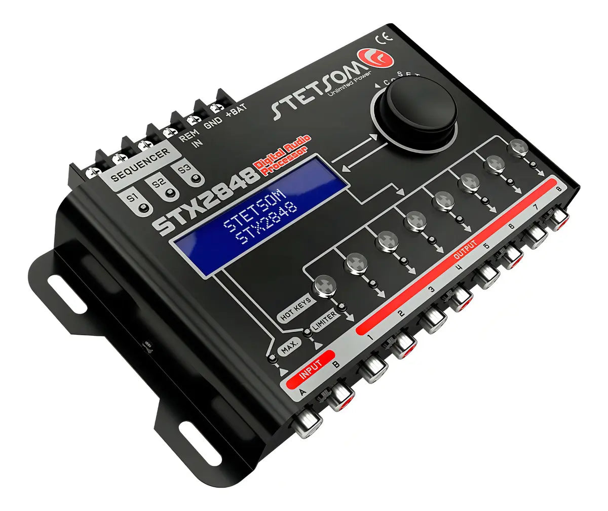 Processador de Áudio Stetsom STX2848 Digital com Equalizador e Crossover Para Carro - Image 8