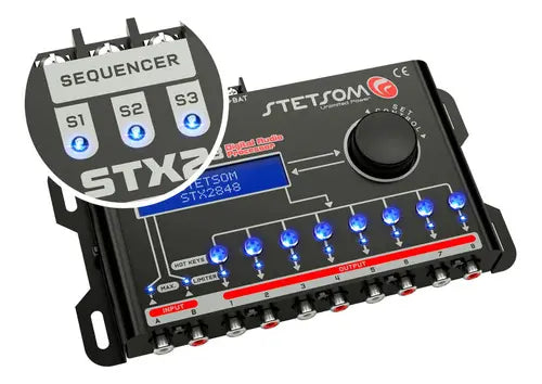 Processador de Áudio Stetsom STX2848 Digital com Equalizador e Crossover Para Carro - Image 2