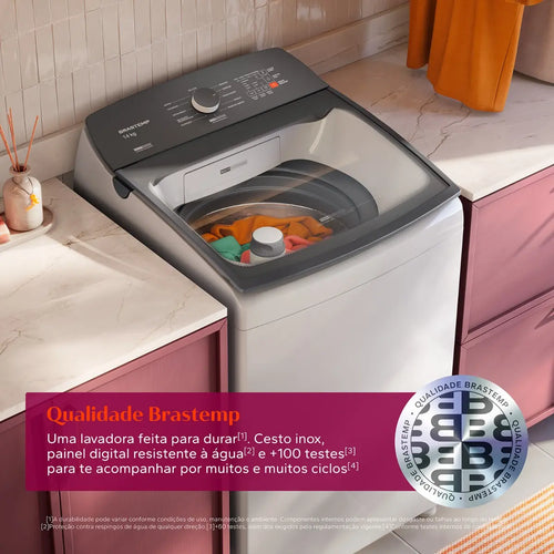 Imagem 7 de 10 de Máquina De Lavar Brastemp 14kg Branca Smart Sensor- Bwj14ab