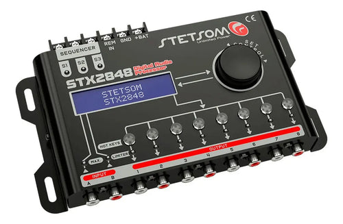 Imagem 7 de 8 de Processador de Áudio Stetsom STX2848 Digital com Equalizador e Crossover Para Carro