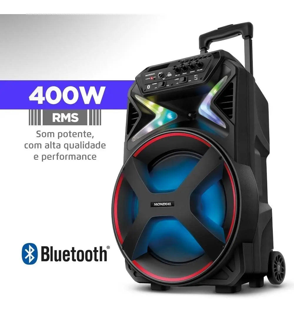 Caixa Amplificada Connect Lights Cm-400 Mondial Cor Preto - Image 3