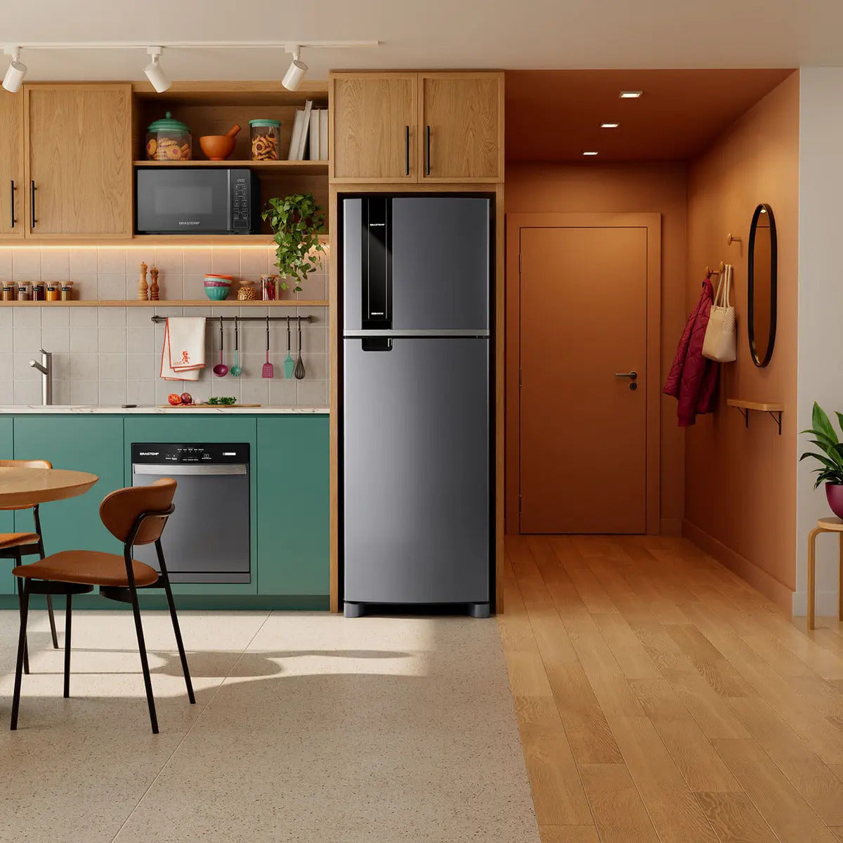 Geladeira Brastemp Frost Free Duplex Inox - Brm46mk Inox - Image 5