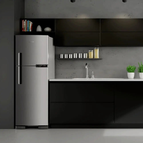 Imagem 9 de 9 de Geladeira Brastemp Frost Free Duplex BRM44HK 375 Litros Com Comparti Cor Inox